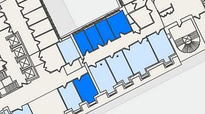 
							Planritning för 7A Posthuset, Vasagatan 28, 5 privata rum, 62 m²