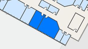 
							Planritning för Växthuset Stensjögatan, 2 privata rum, 58 m²