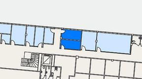 
							Planritning för Spaces Helsingborg Väla, 2 privata rum, 21 m²