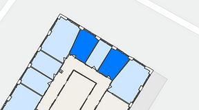 
							Planritning för FASTOFFICE Finlandsgatan 10, 2 privata rum, 26 m²