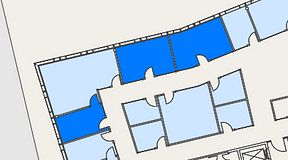 
							Planritning för Mindpark Mölndal, 3 privata rum, 51 m²