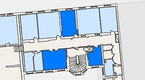 
							Planritning för KG10 Kungsgatan 8, 3 privata rum, 47 m²