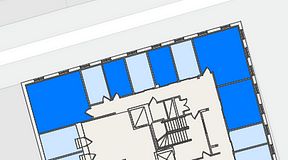 
							Planritning för Regus Östra Hamngatan, 5 privata rum, 105 m²
