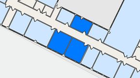 
							Planritning för Quick Office Älvsjö, 3 privata rum, 46 m²