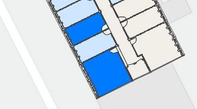 
							Planritning för Convendum Vegagatan 14, 2 privata rum, 56 m²
