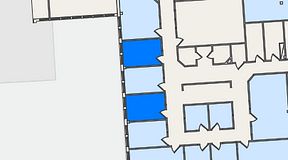 
							Planritning för FirstOffice Säveån, 2 privata rum, 24 m²