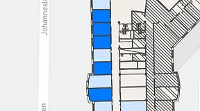 
							Planritning för FASTOFFICE Johanneslundsvägen 2, 5 privata rum, 67 m²
