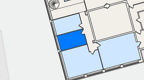 
							Planritning för UNITY uWork Hammarby Sjöstad, 1 privata rum, 18 m²