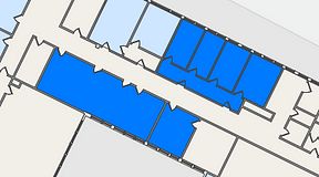 
							Planritning för Quick Office Älvsjö, 3 privata rum, 110 m²