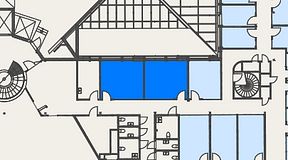 
							Planritning för Convendum Stampgatan 14, 2 privata rum, 39 m²