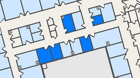 
							Planritning för United Spaces Östra Hamngatan, 5 privata rum, 39 m²