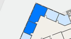
							Planritning för Technopolis Kista, 2 privata rum, 56 m²