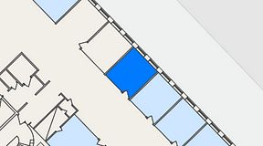 
							Planritning för FASTOFFICE Västberga, 1 privata rum, 14 m²
