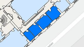 
							Planritning för United Spaces Uppsala, 4 privata rum, 52 m²