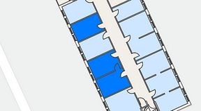 
							Planritning för Easy Office Bromma, 3 privata rum, 39 m²