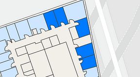 
							Planritning för Walborg Ventures, 5 privata rum, 73 m²