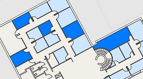 
							Planritning för Regus Kalmar, 5 privata rum, 59 m²