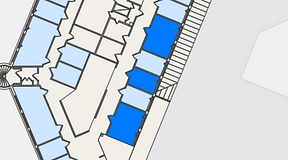 
							Planritning för FASTOFFICE Johanneslundsvägen 12, 3 privata rum, 41 m²
