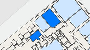 
							Planritning för Spaces Gamla Stan, 2 privata rum, 25 m²