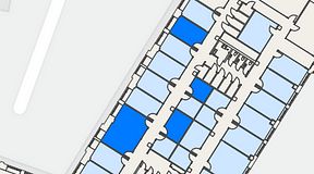 
							Planritning för Convendum Sundbyberg, 4 privata rum, 66 m²