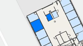 
							Planritning för Convendum Västra Järnvägsgatan 3, 2 privata rum, 20 m²