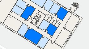 
							Planritning för Convendum Sundbyberg, 4 privata rum, 88 m²