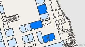 
							Planritning för United Spaces Östra Hamngatan, 4 privata rum, 51 m²