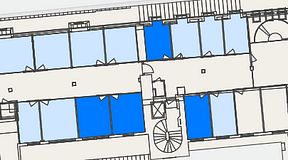 
							Planritning för Convendum Kungsgatan 9, 4 privata rum, 42 m²