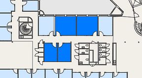 
							Planritning för Convendum Stampgatan 14, 4 privata rum, 63 m²