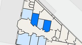 
							Planritning för Kontorshotell Triangeln, 2 privata rum, 24 m²