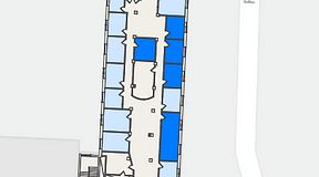 
							Planritning för Regus Triangeln Station, 5 privata rum, 66 m²