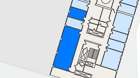 
							Planritning för C/O Handenterminalen 5, 2 privata rum, 62 m²