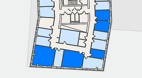 
							Planritning för Regus Hyllie Stationstorg 31, 5 privata rum, 74 m²