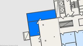 
							Planritning för Mindpark Järntorget, 2 privata rum, 53 m²