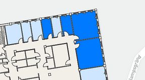 
							Planritning för CoW Hammarby Sjöstad, 4 privata rum, 79 m²