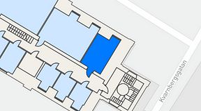 
							Planritning för iOffice Sjöbefälsskolan, 1 privata rum, 22 m²