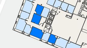 
							Planritning för Regus Östermalmstorg, 4 privata rum, 39 m²