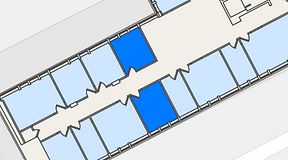 
							Planritning för Convendum Drottninggatan, 2 privata rum, 29 m²