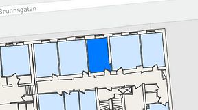 
							Planritning för KG10 Kungsgatan 8, 1 privata rum, 17 m²