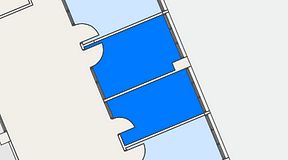 
							Planritning för FASTOFFICE Södertälje, 2 privata rum, 22 m²