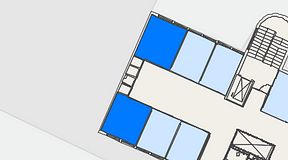 
							Planritning för Convendum Gävlegatan 16, 2 privata rum, 38 m²