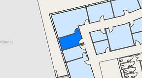 
							Planritning för Mindpark Mölndal, 1 privata rum, 12 m²
