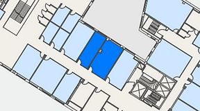 
							Planritning för Helio Sundbyberg, 2 privata rum, 43 m²