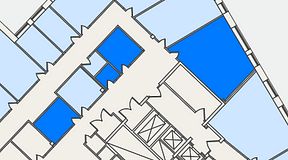 Planritning för United Spaces Lindholmen, 4 privata rum, 80 m²