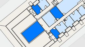 
							Planritning för Spaces Gamla Stan, 4 privata rum, 70 m²