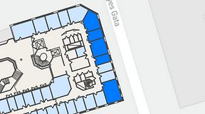 
							Planritning för Regus Odinsgatan 13, 5 privata rum, 83 m²