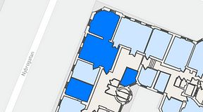 Planritning för Nybrogatan Business Center Nybrogatan 34, 3 privata rum, 103 m²
