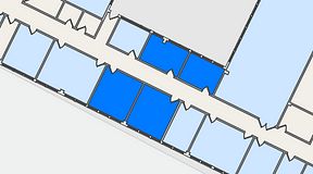 
							Planritning för Quick Office Älvsjö, 4 privata rum, 55 m²