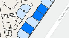 
							Planritning för FASTOFFICE Raisiogatan 1, 3 privata rum, 45 m²