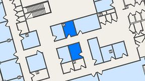 
							Planritning för United Spaces Östra Hamngatan, 2 privata rum, 16 m²